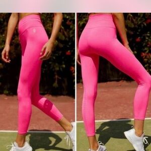 Free People Bright Pink Leggings NWOT
